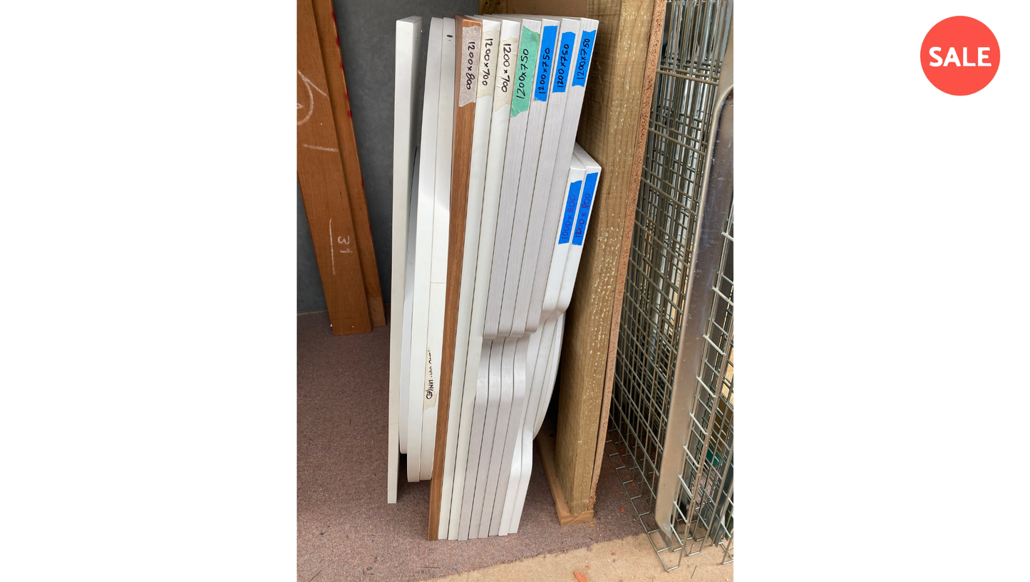 Assorted Desk Tops with Scallop Cut outs (2nds/Ex Rental) - McGreals