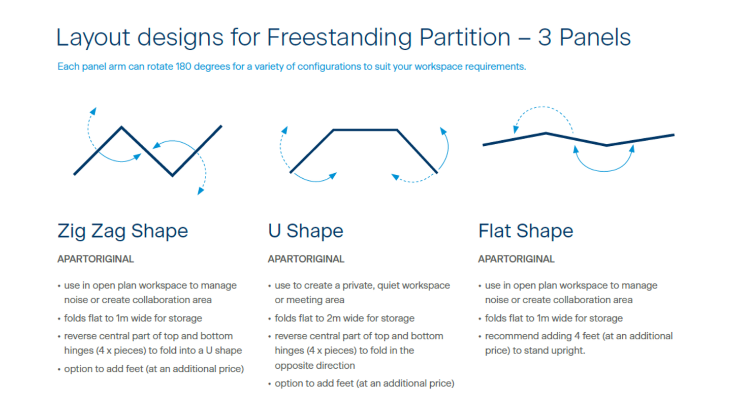 Milford Freestanding Partition 1 Panel