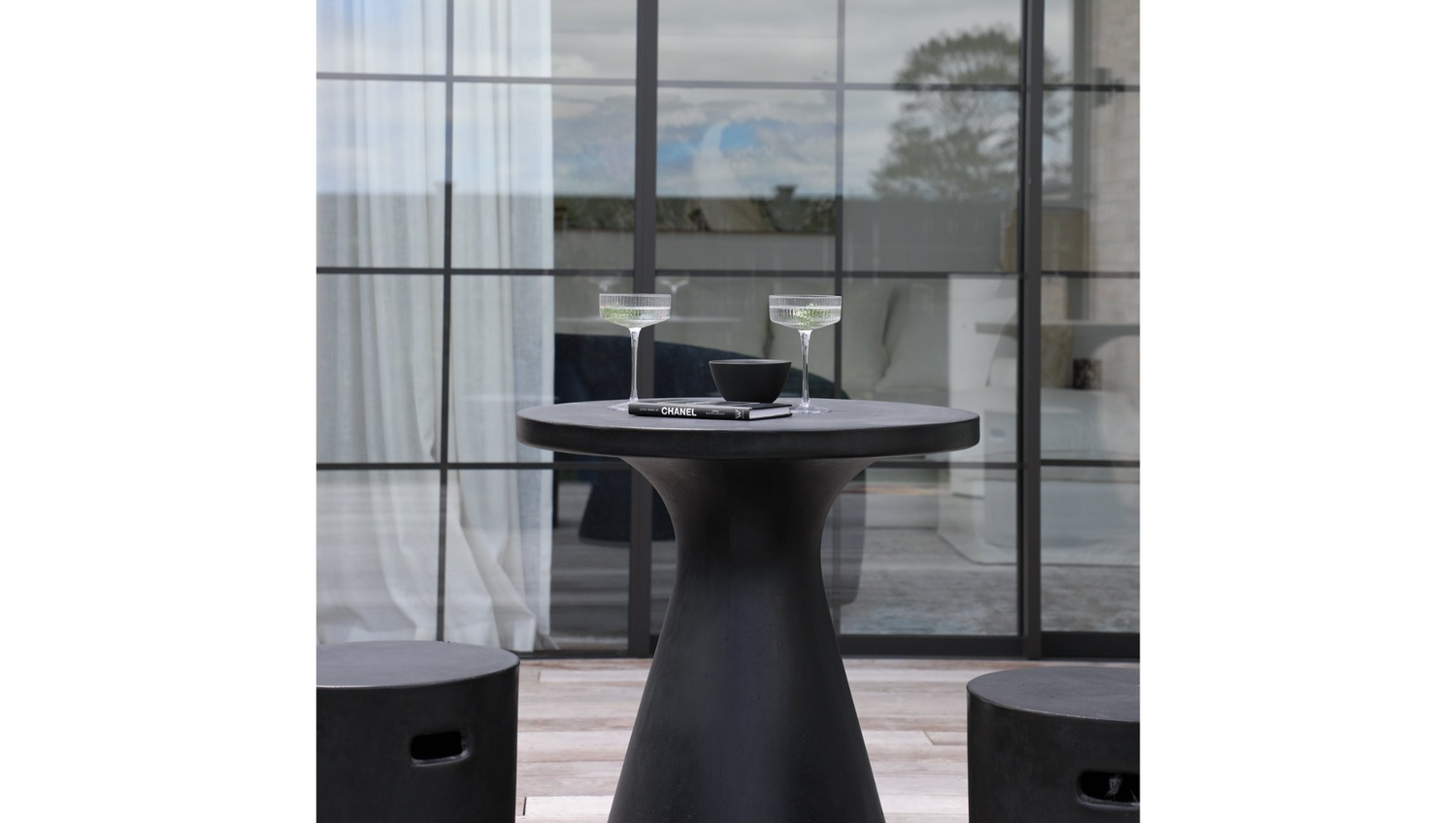 Corfu Concrete Pedestal Table - McGreals