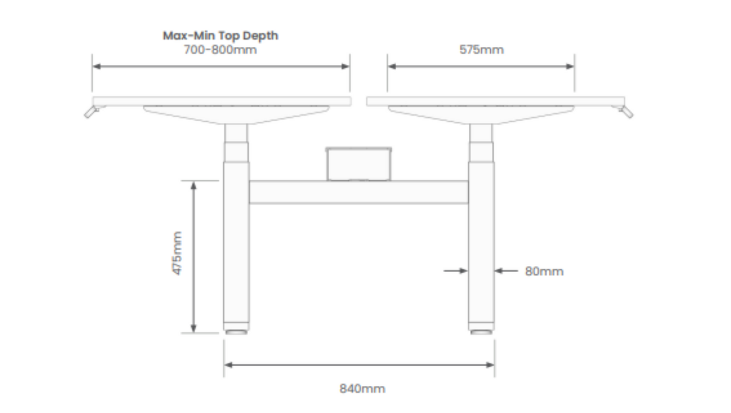 Haven Electric Double Sided Desk - McGreals