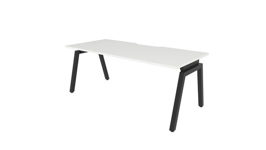 Desks 1500x800 / Black / White Angled Balance Desk