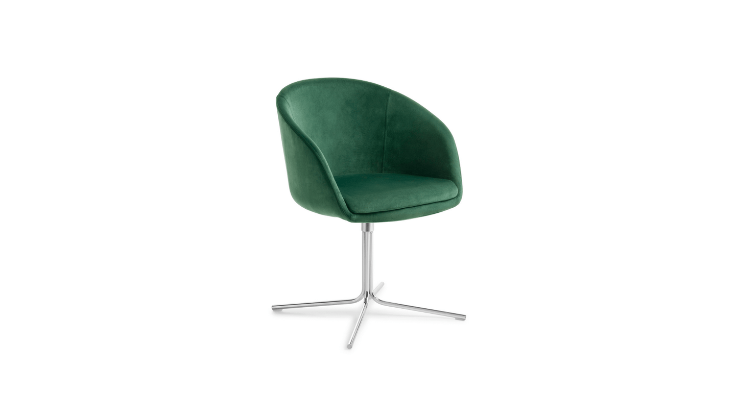 Soft Seating 4-point / Chrome Aria Chair