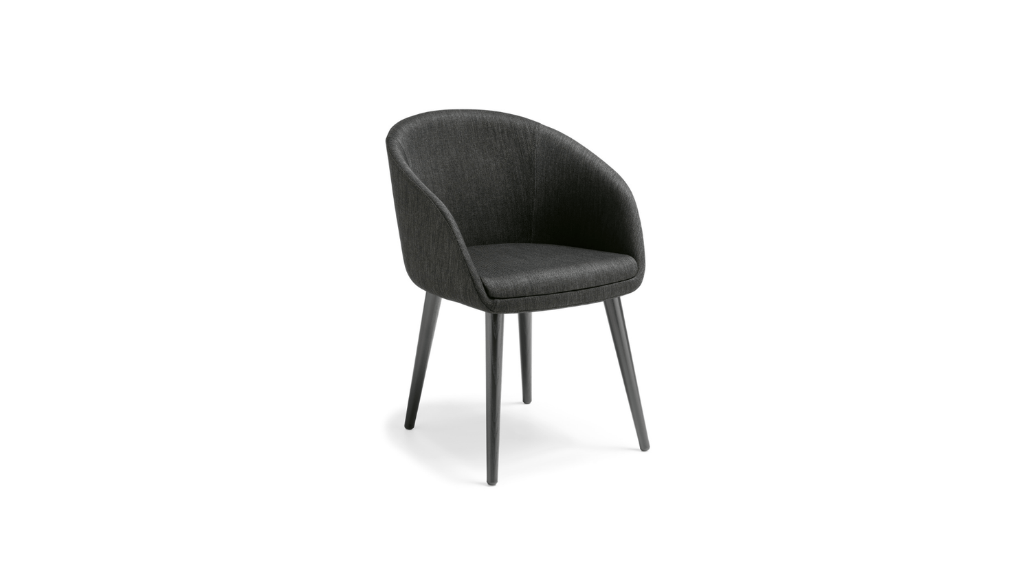 Soft Seating Timber Legs / Black Aria Chair