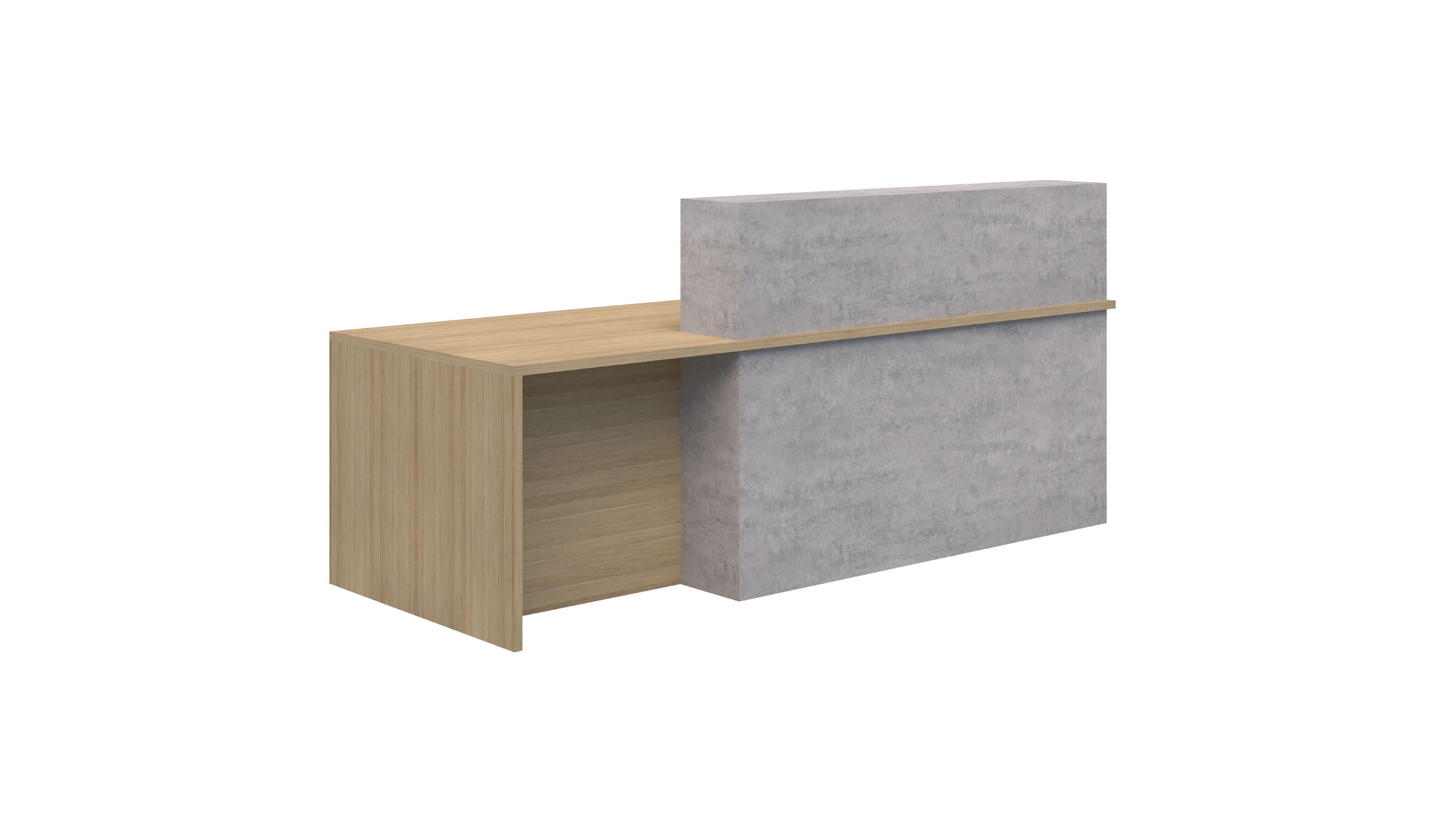 Receptions 2400L / Left Hand Block Reception Counter