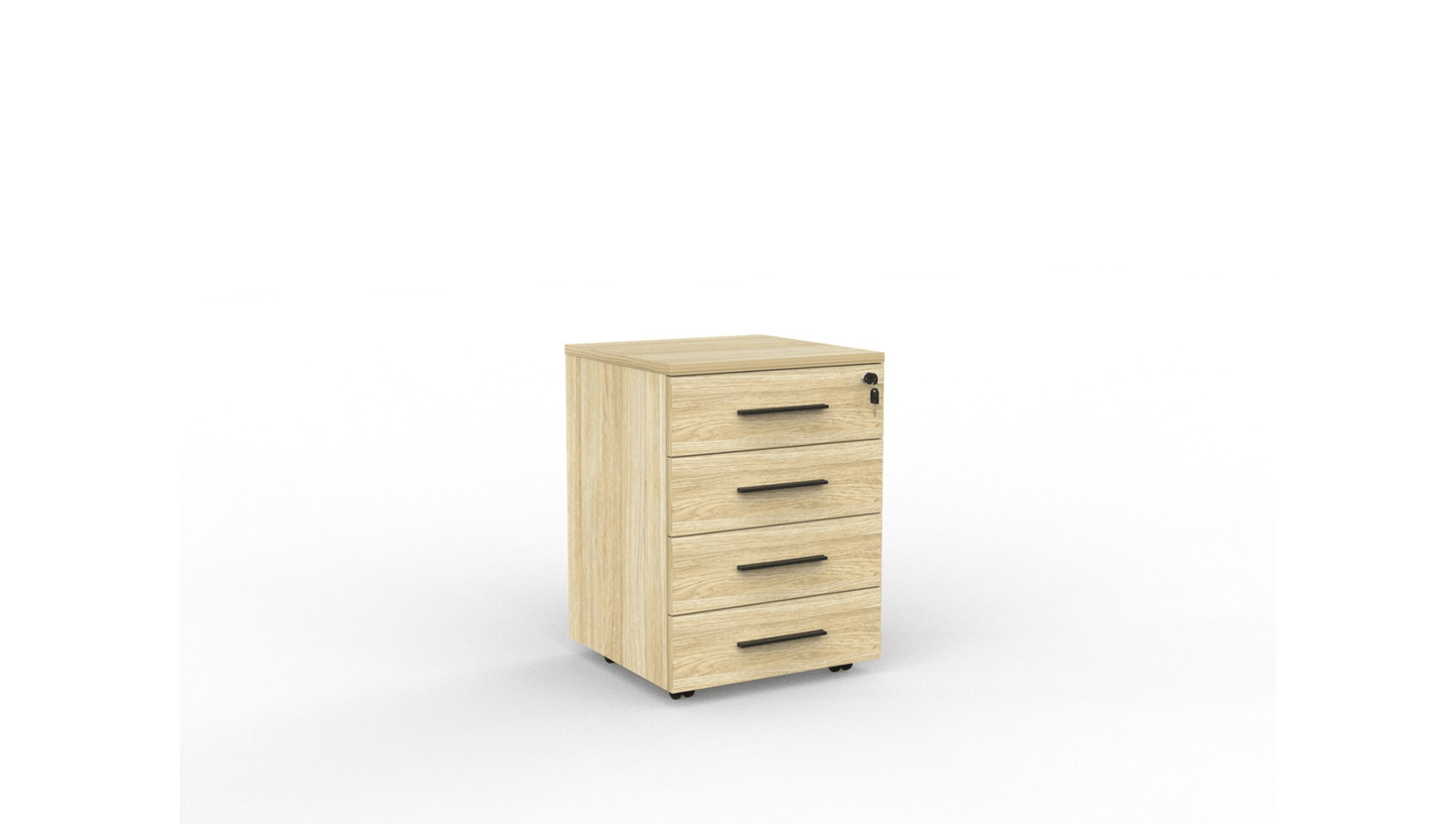 Filing and Storage Cubit Mobile 4 Drawer Unit