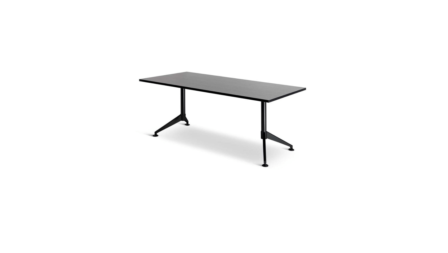 Table Black Woodgrain Eiffel Meeting Table