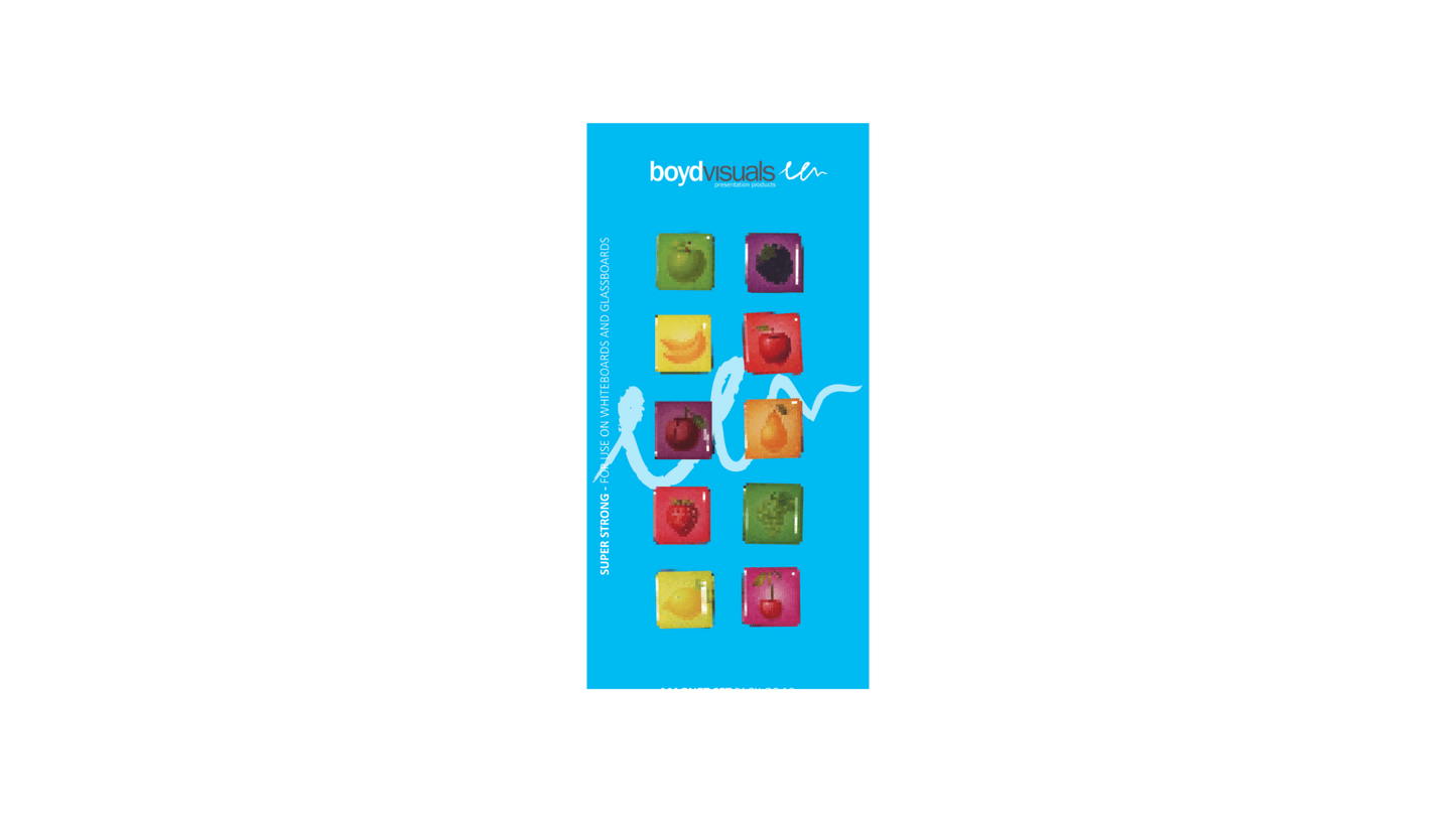 Accessories Fruit GlassBoard Magnets