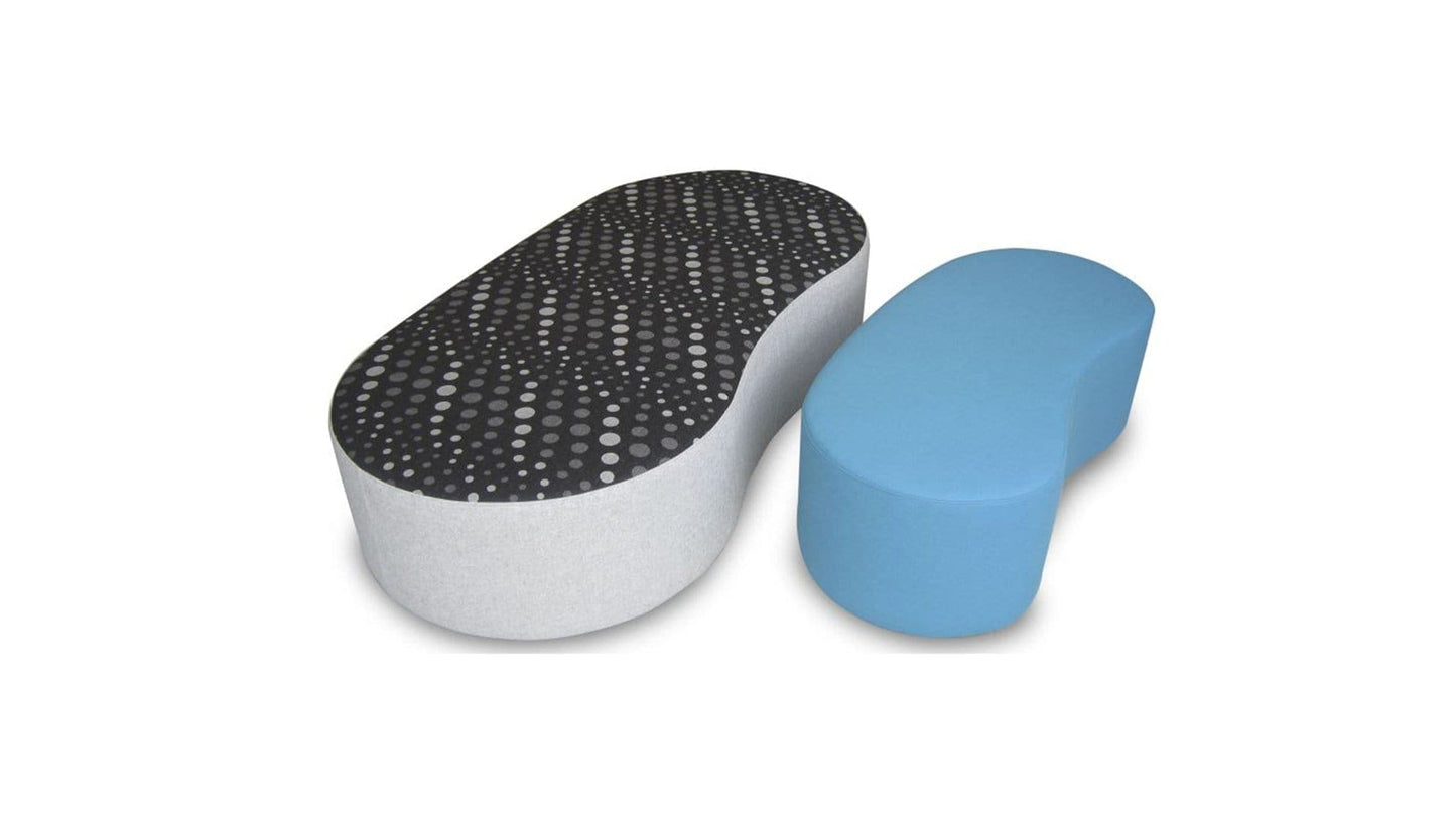 Soft Seating Kidney Ottoman