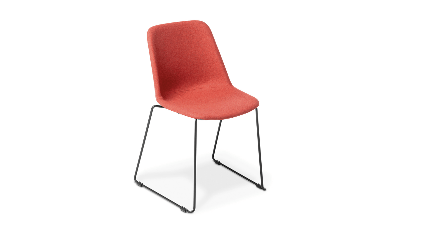 Seating Fully Upholstered / Sled / Black Max Chair