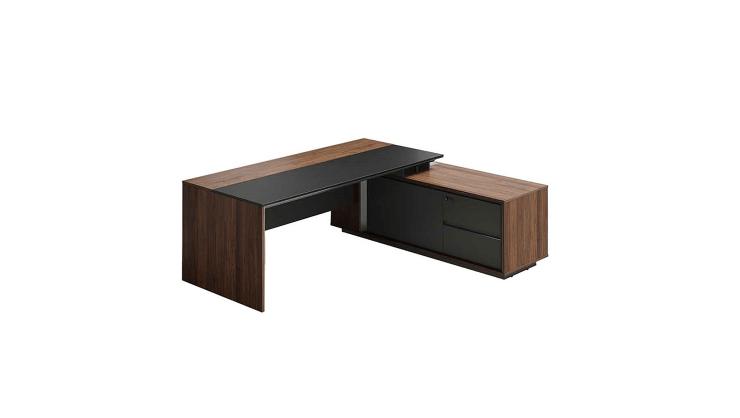Desks Felix Walnut / Right-hand Side Maxim Executive Desk