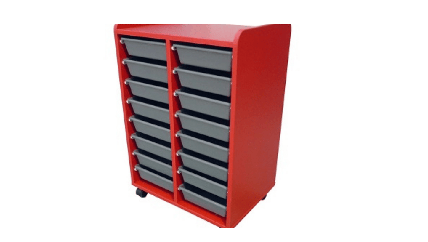 Filing and Storage 600mm x 420mm x 800mm Mobile Tote Storage