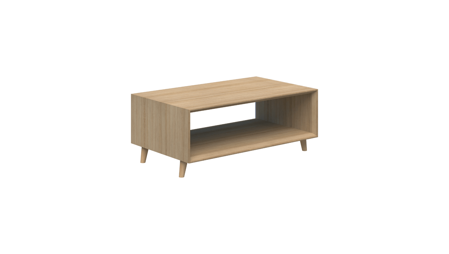 Tables 1000L / Classic Oak Oslo Box Coffee Table