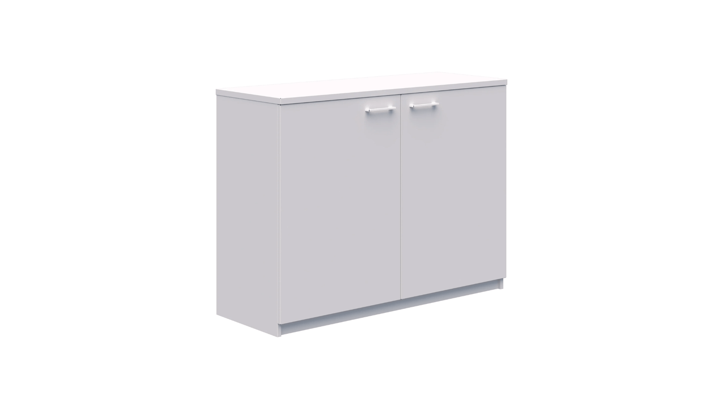 900 x 1200 / Non Locking / White Rapid Credenza