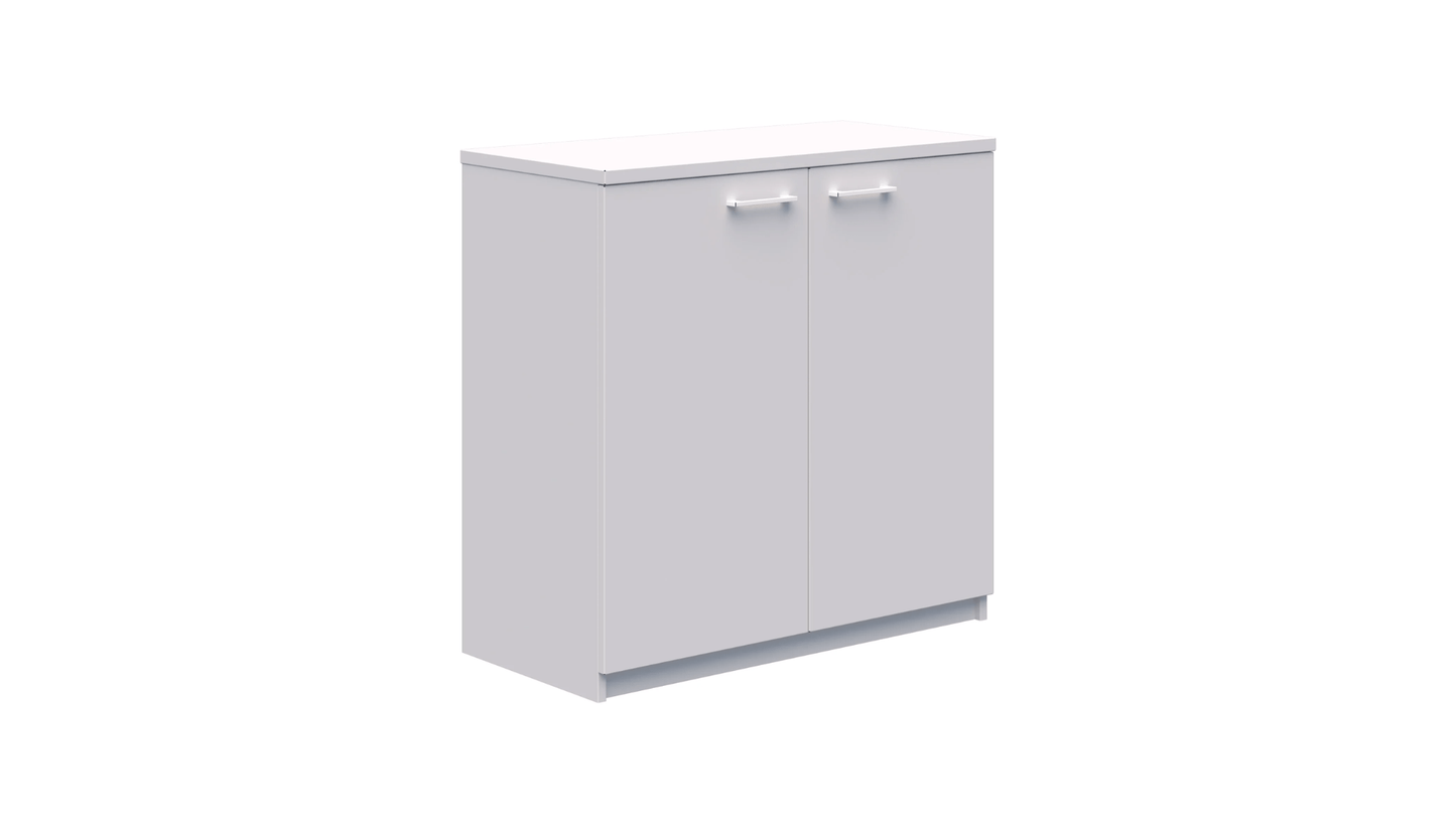 900 x 900 / Non Locking / White Rapid Credenza