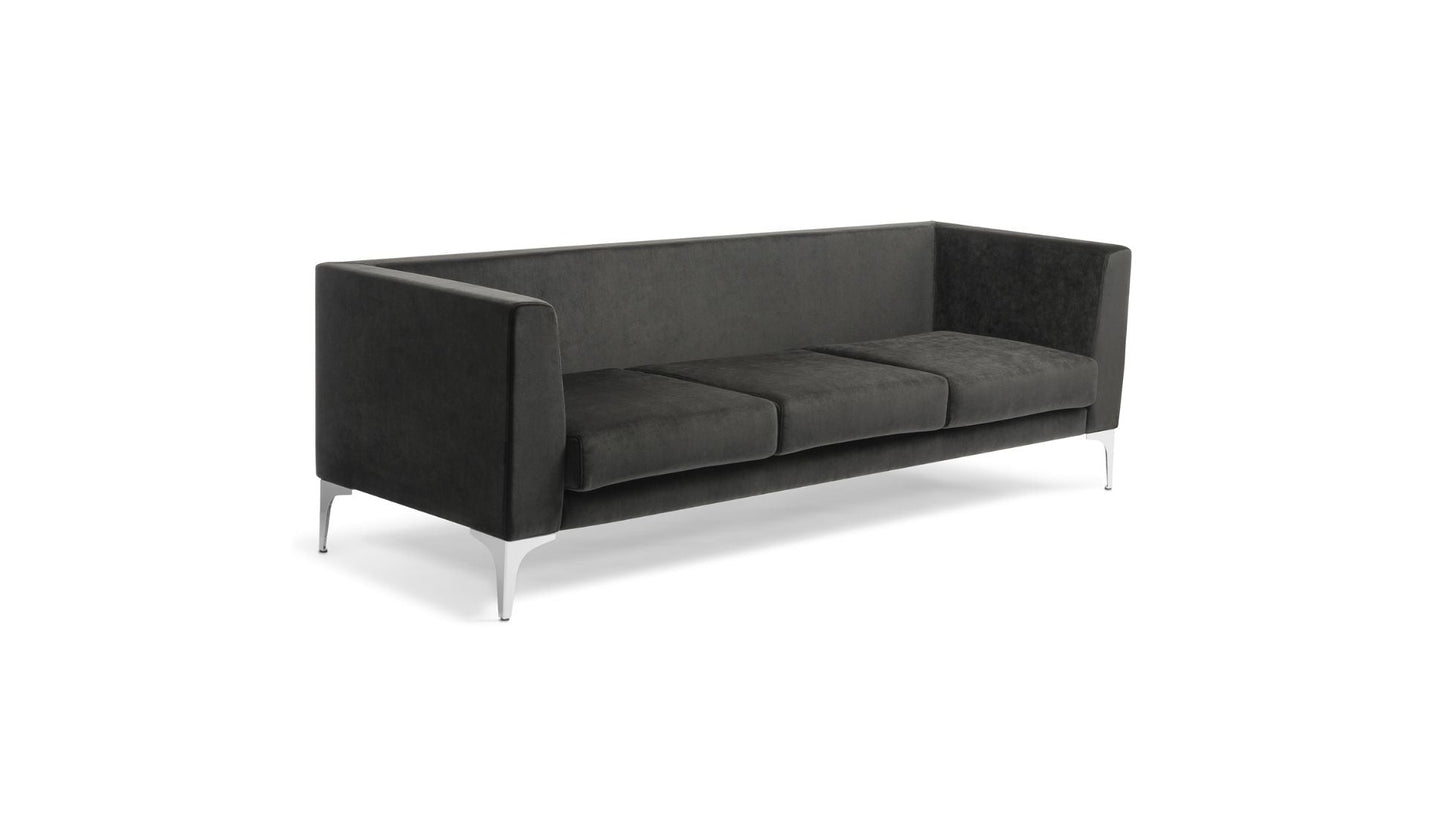 Soft Seating 3 Seater / Chrome Romano Chair