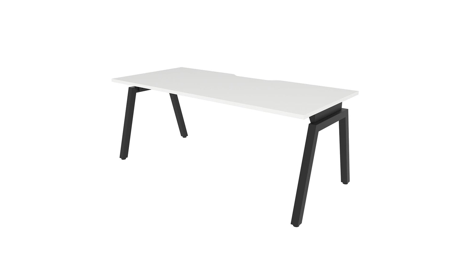 Desks 1500x800 / Black / White Angled Balance Desk