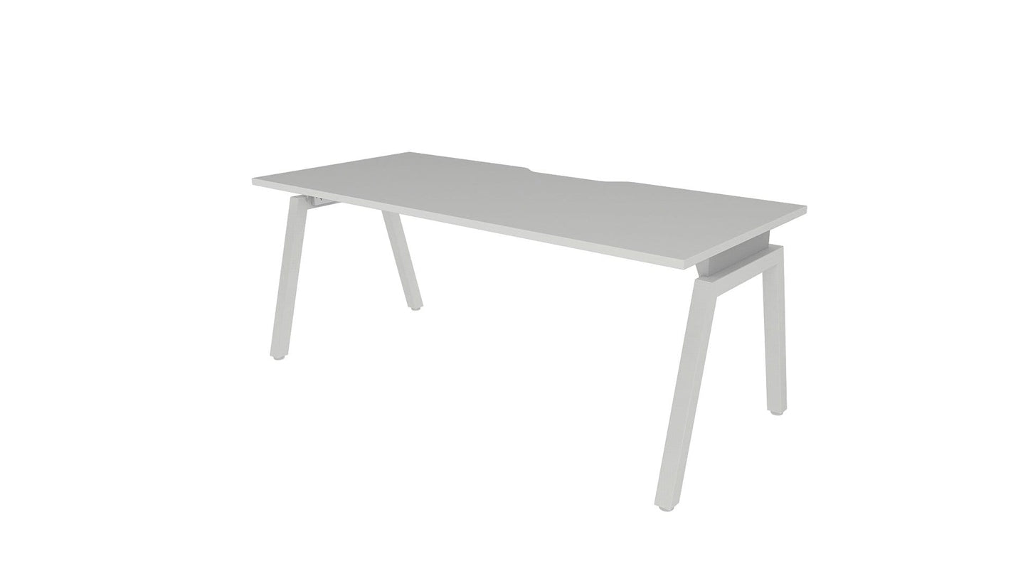 Desks 1500x800 / White / White Angled Balance Desk