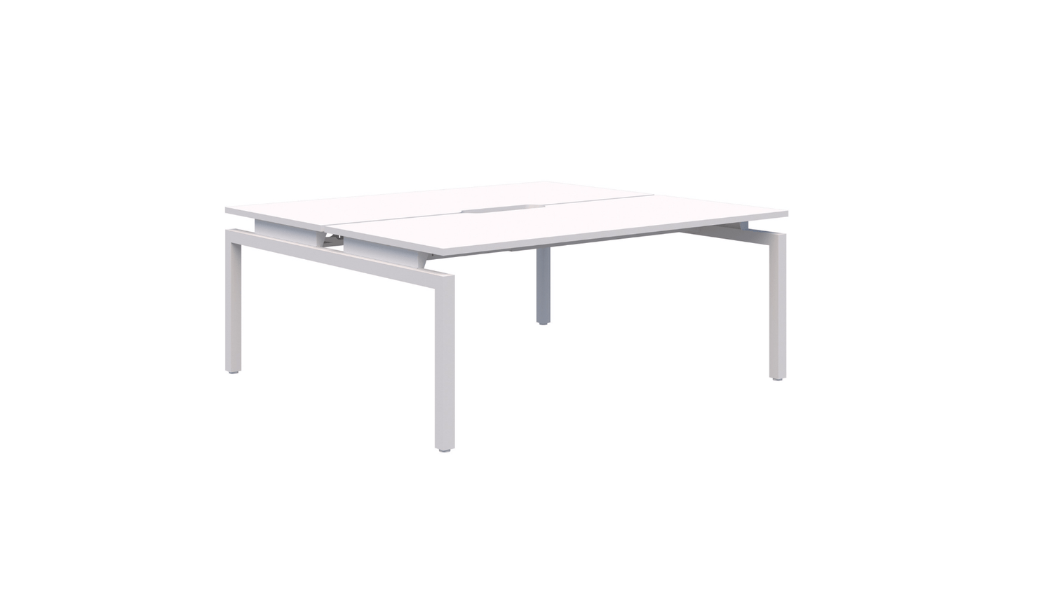 Desks 2x1200x700 / White / White Balance Pod Back-to-Back Desk