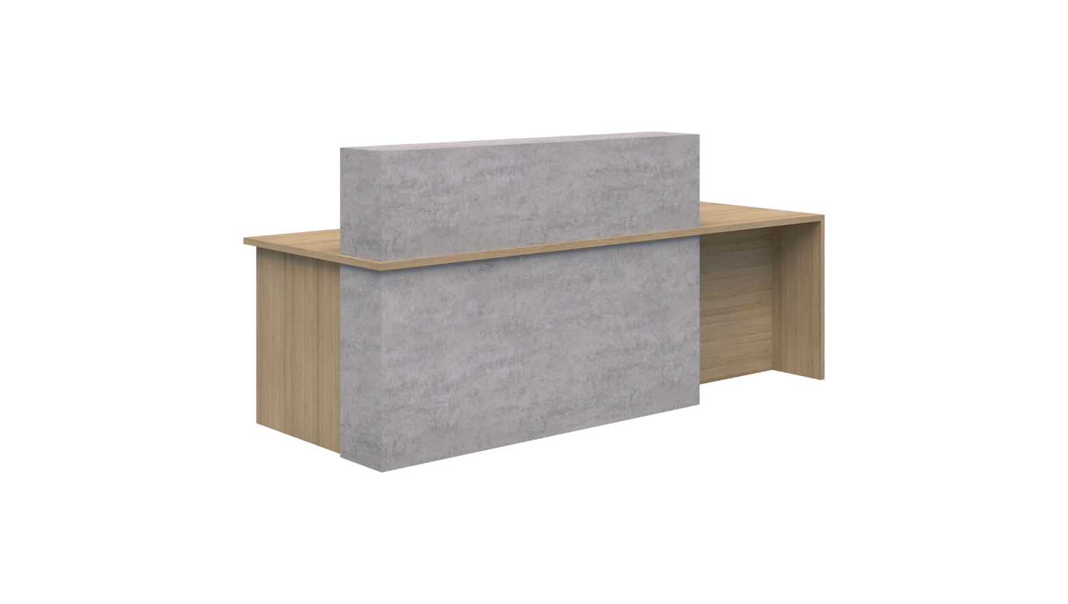 Receptions 2400L / Right Hand Block Reception Counter