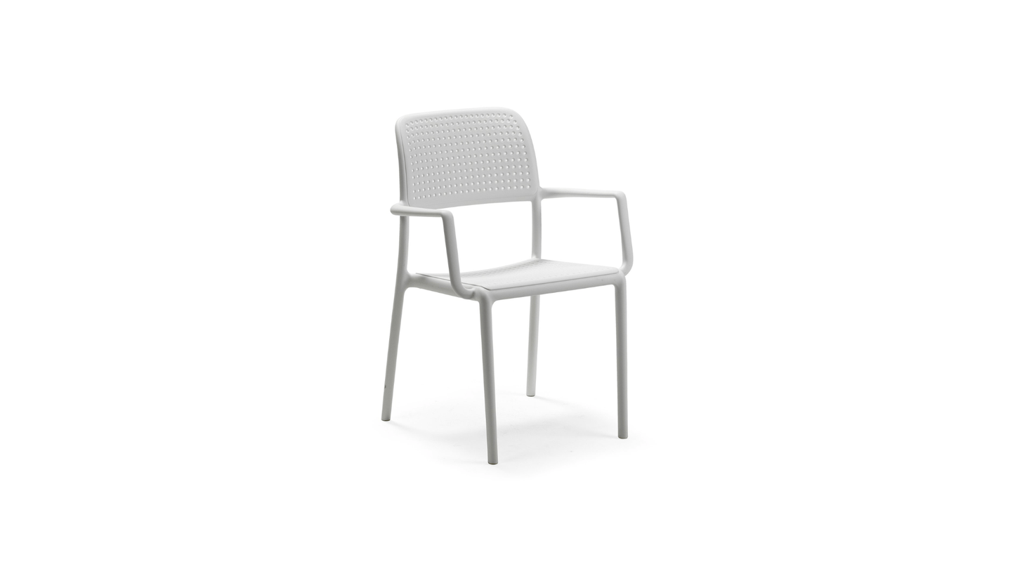 Seating White Bora Arm Chair