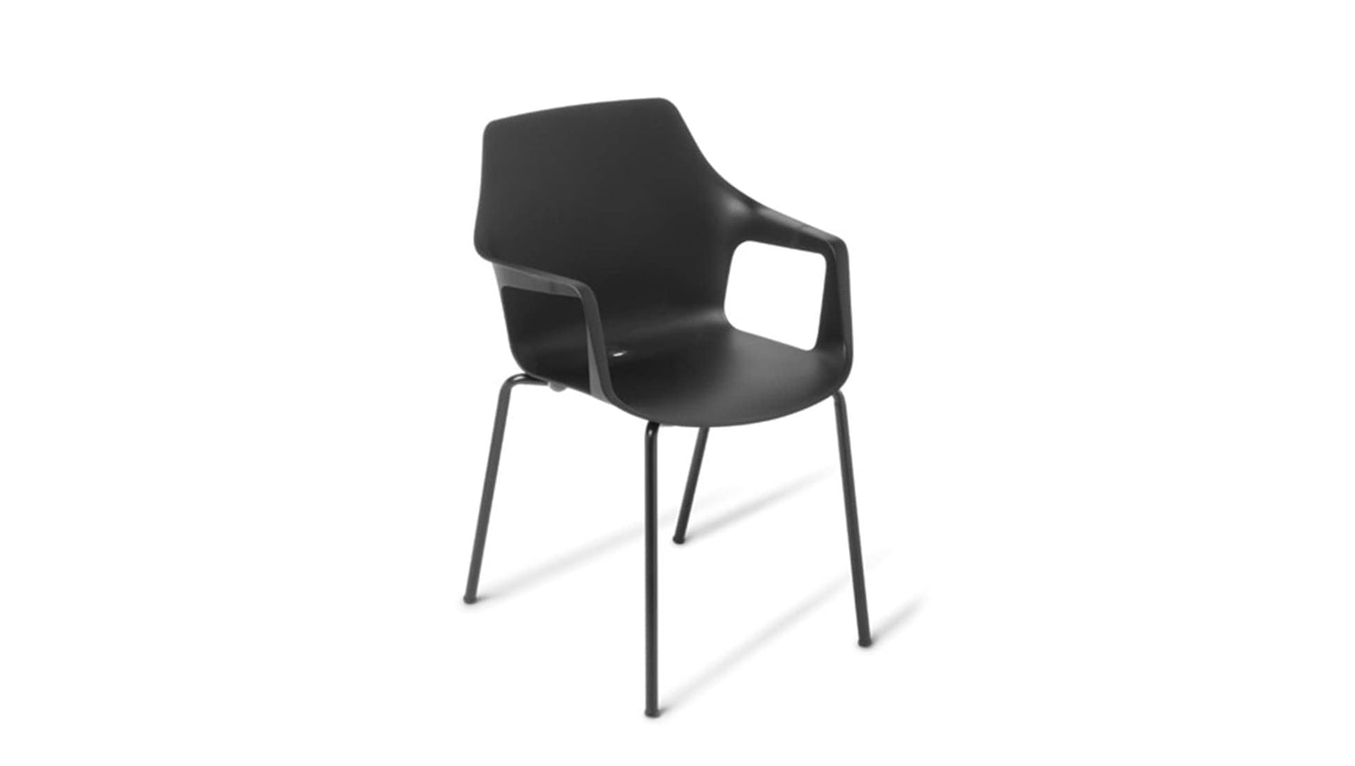 Seating 4 - leg / Black Coco Chair with Arms