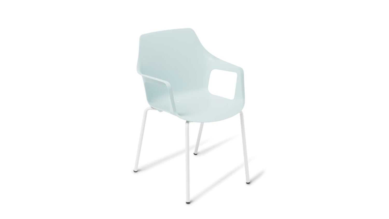 Seating 4 - leg / Light blue Coco Chair with Arms