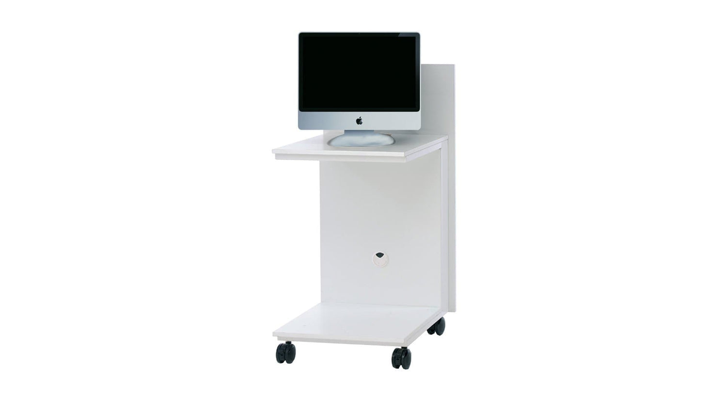Accessories 555W x 645D x 1100H (mm) / Melamine or Melteca 16-25mm thick MDF Board with 2mm PVC Hardedge, Heavy Duty Castors / Melamine & Melteca Range Cuba Monitor Trolley