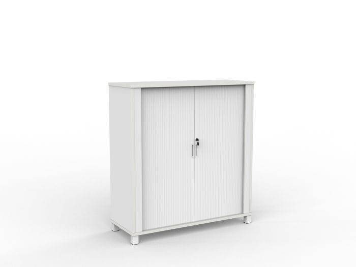 Filing and Storage White Cubit Tambour