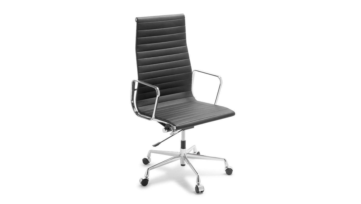Seating High back / Black PU / Chrome Eames Replica Classic Chair