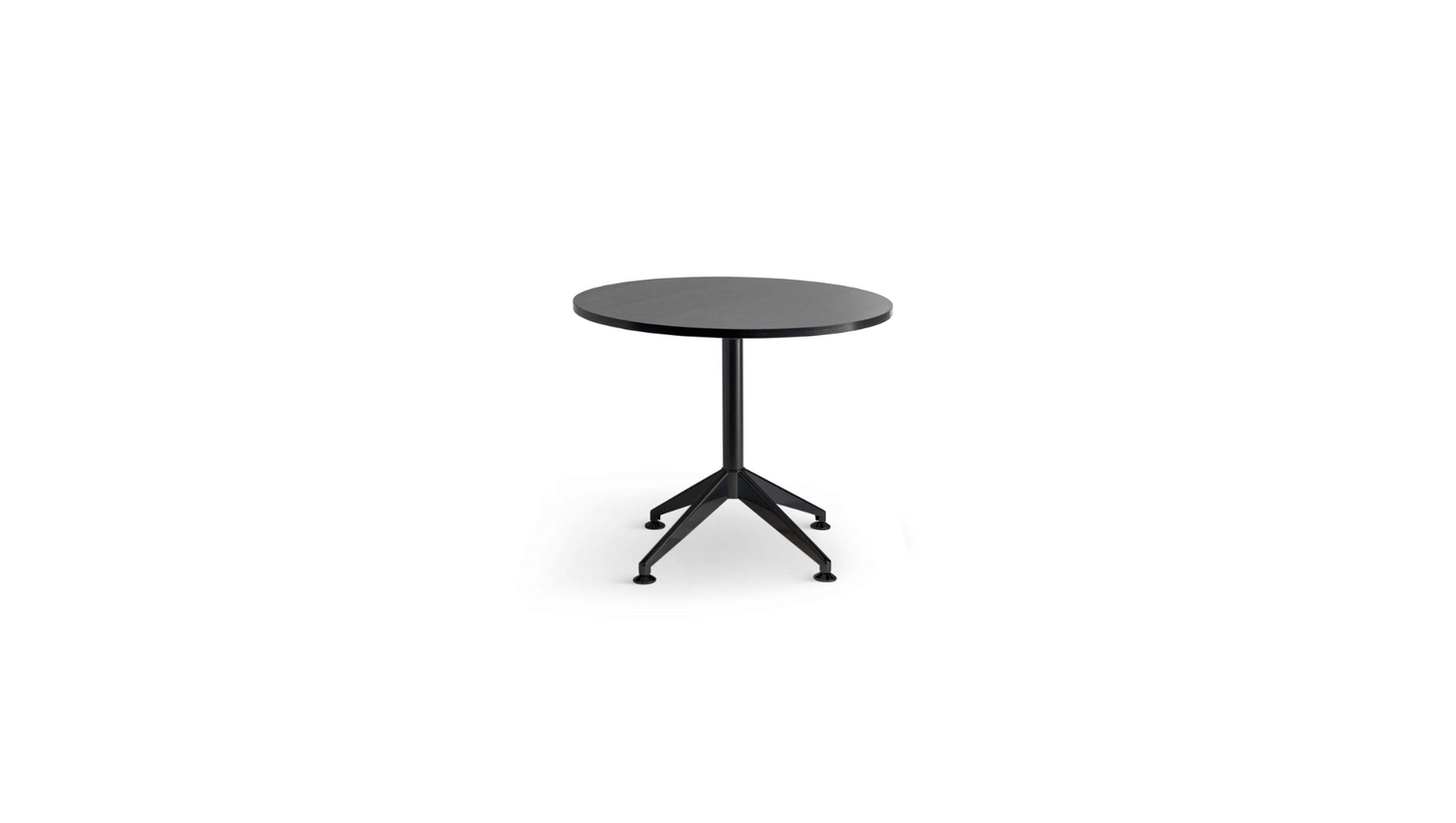 Table 900 Dia / Black Woodgrain Eiffel Round Meeting Table