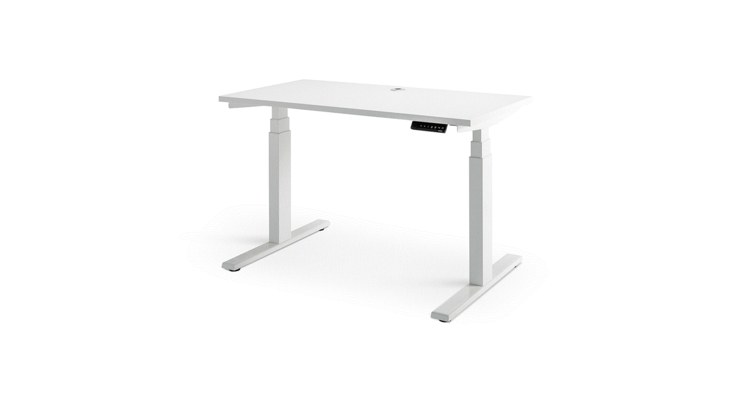 Desks 1200x600 / White / White Enhance Electric Height Adjustable Desk
