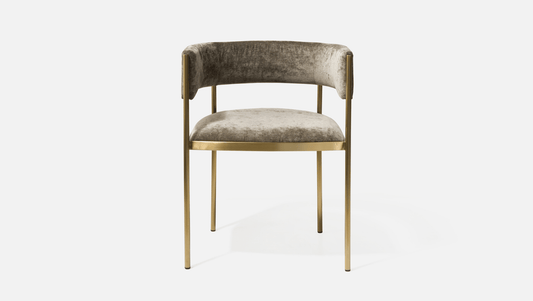 Seating Olive With Brushed Brass Frame Envie Chair