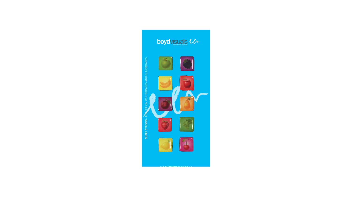 Accessories Fruit GlassBoard Magnets
