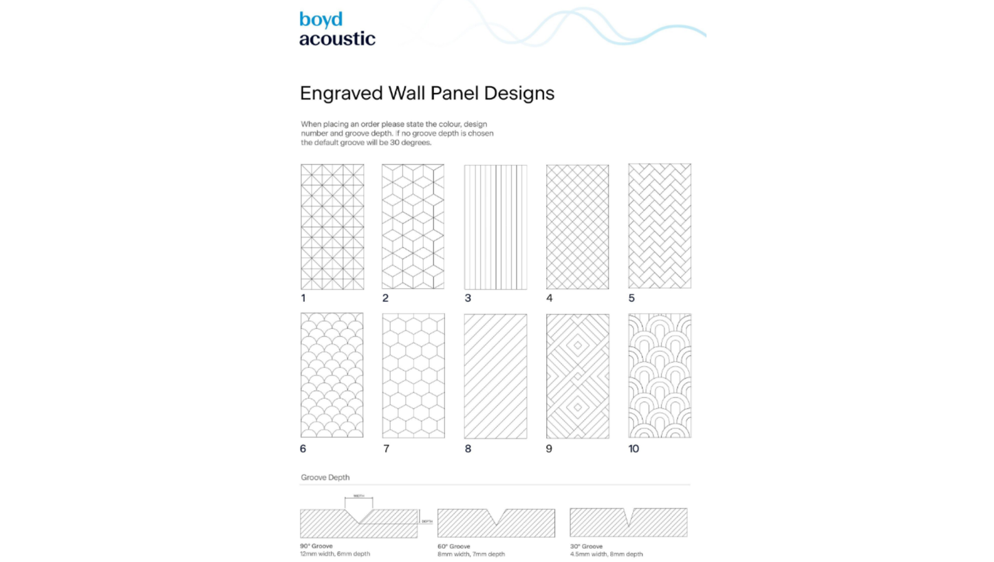 Acoustic Engrave Wall Panels - McGreals