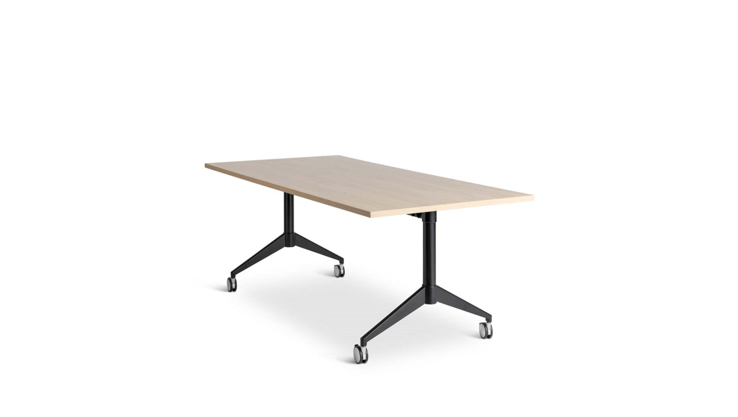 Tables 1600 x 800 / Black / Autumn Oak Gravitate Flip Table
