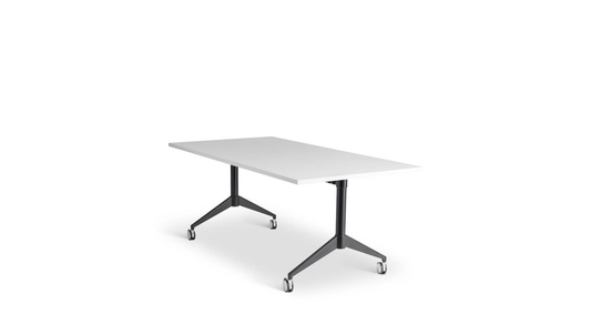 Tables 1600 x 800 / Black / White Gravitate Flip Table