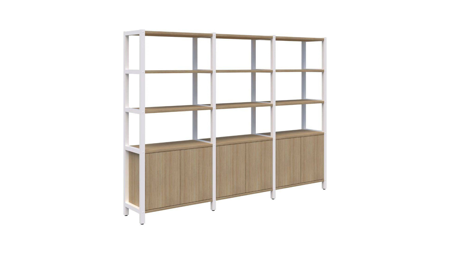 Filing and Storage Open Display Wall - 4 Tier Grid 40 Range