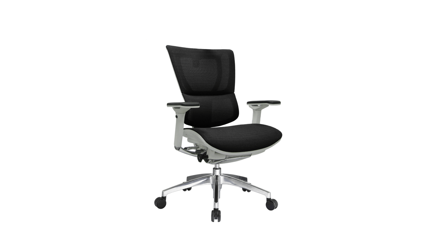 Seating White Frame / Black Mesh / Without Headrest iOO Chair