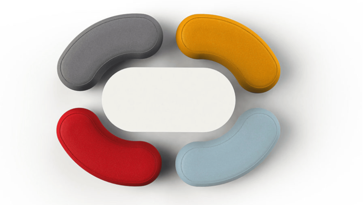 Soft Seating Jelly Bean Ottoman