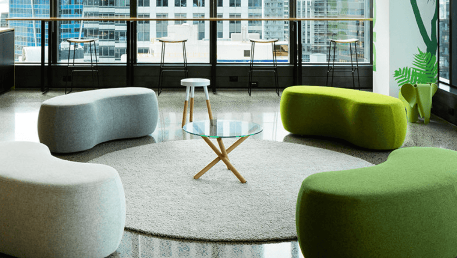 Soft Seating Jelly Bean Ottoman