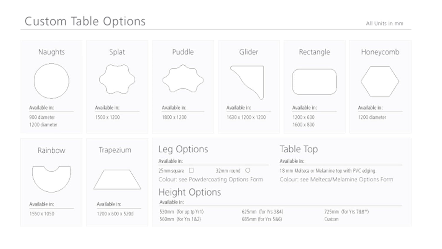 Table Junior Teaching Tables