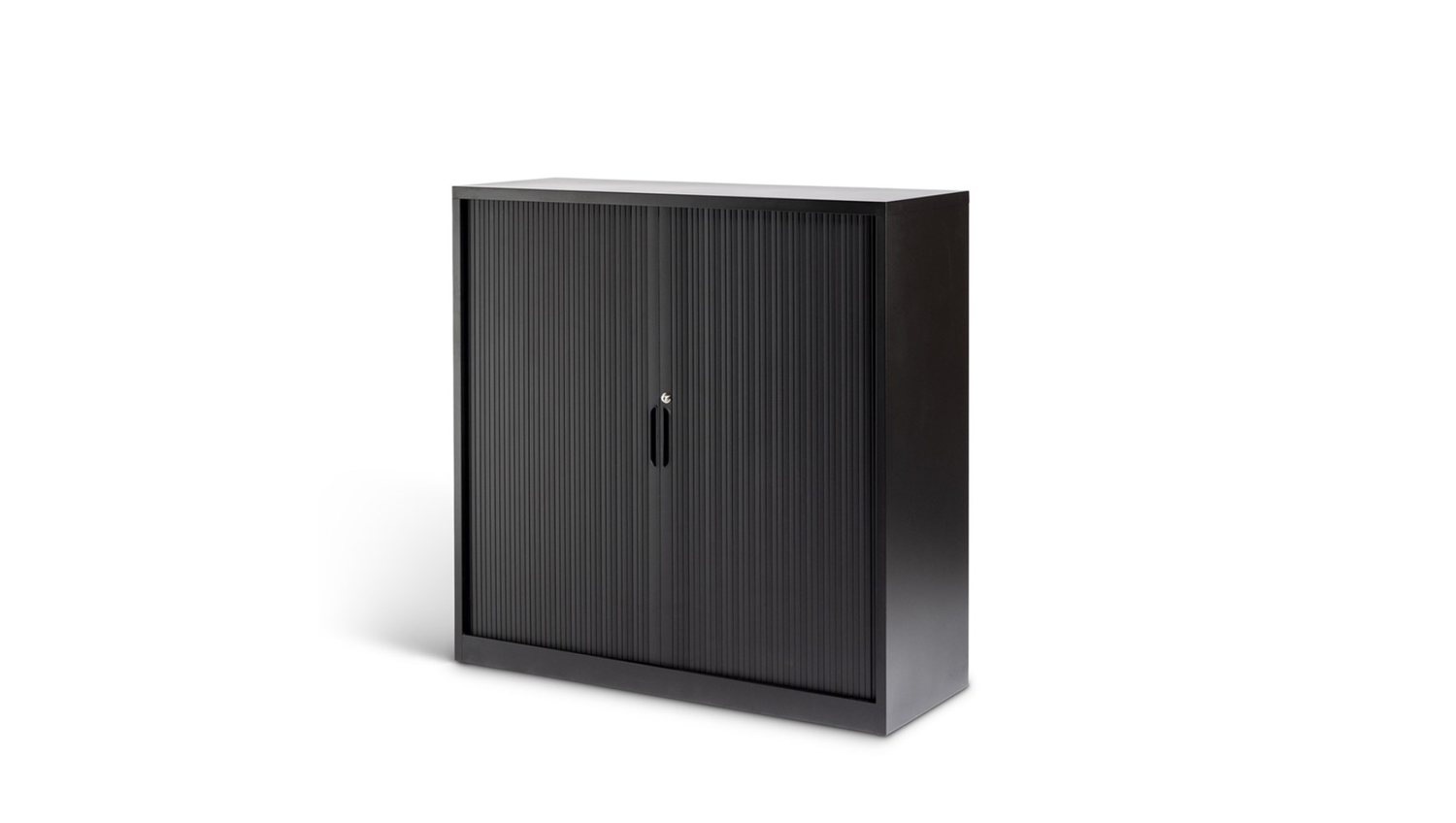 Black / 900w x 1020h x 450d / Three Lane Tambour