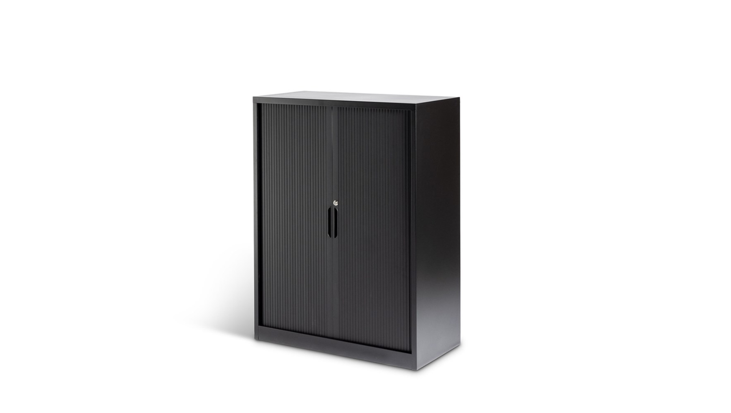 Black / 900w x 1020h x 450d / Two Lane Tambour