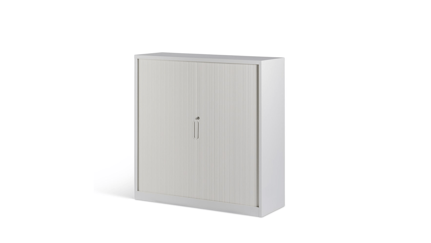 White / 900w x 1020h x 450d / Three Lane Tambour