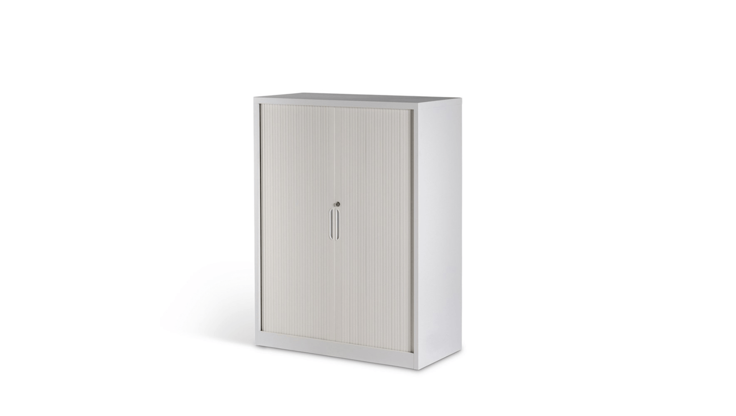 White / 900w x 1020h x 450d / Two Lane Tambour