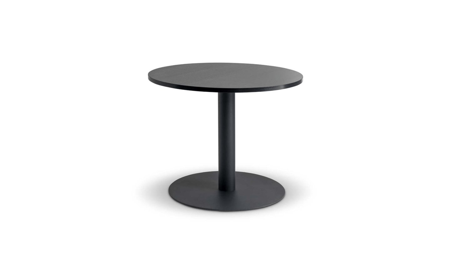 Tables 900DIA / Black Woodgrain Lunar Meeting Table