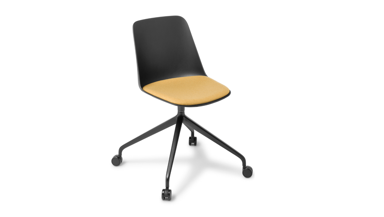Seating Seat Upholstered / 4 Star Black Powder coated Castor base / Black Max Chair