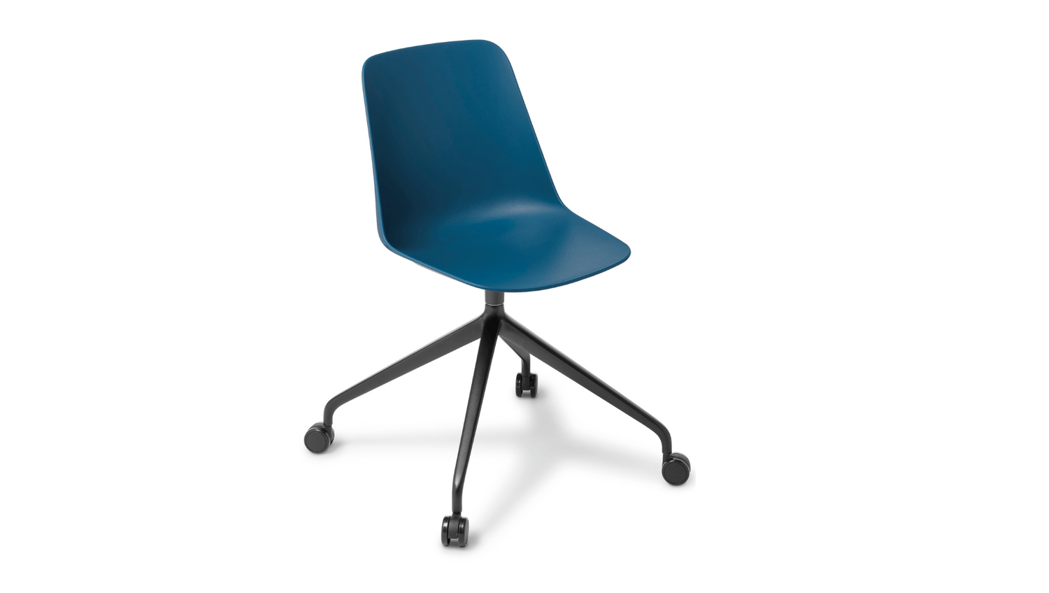 Seating Standard Seat / 4 Star Black Powder coated Castor base / Classic Blue Max Chair