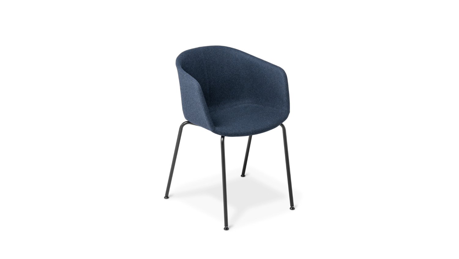 Seating Fully Upholstered / 4 Leg - Black frame / Black Max Tub Chair