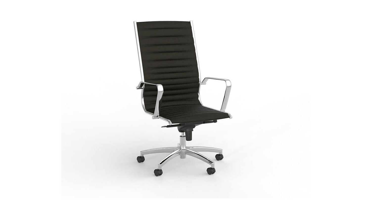 Seating Chrome / Black PU Met Highback Chair